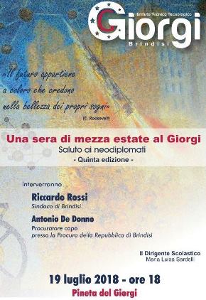 Festa dei diplomati del Giorgi a.s.  2018-2019